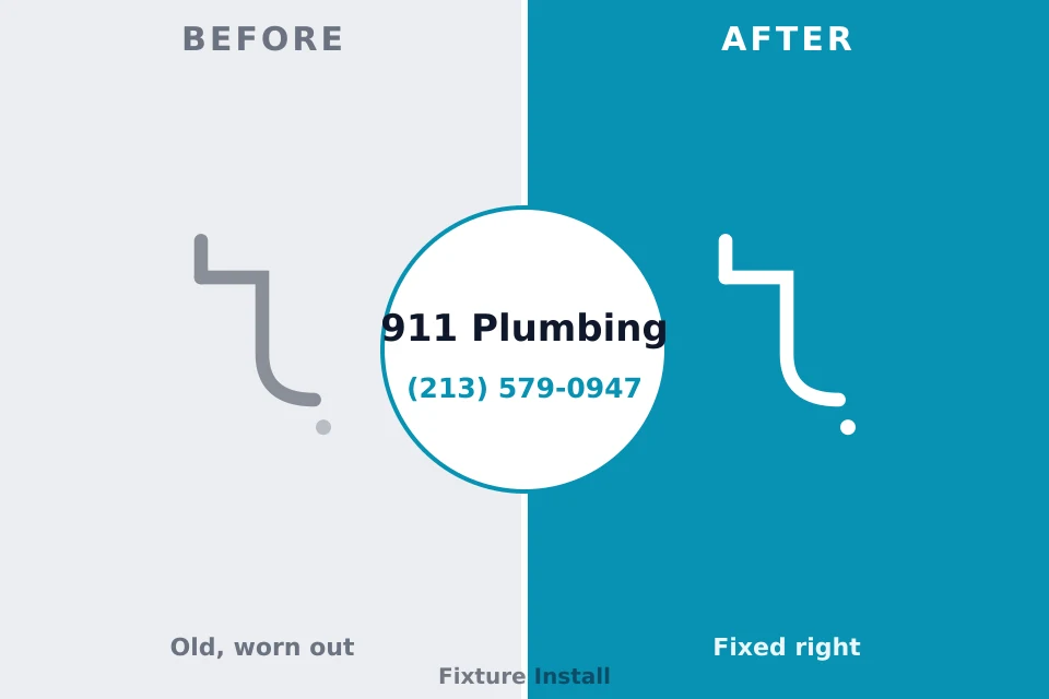 Before and after: plumbing repair Mercersburg, PA